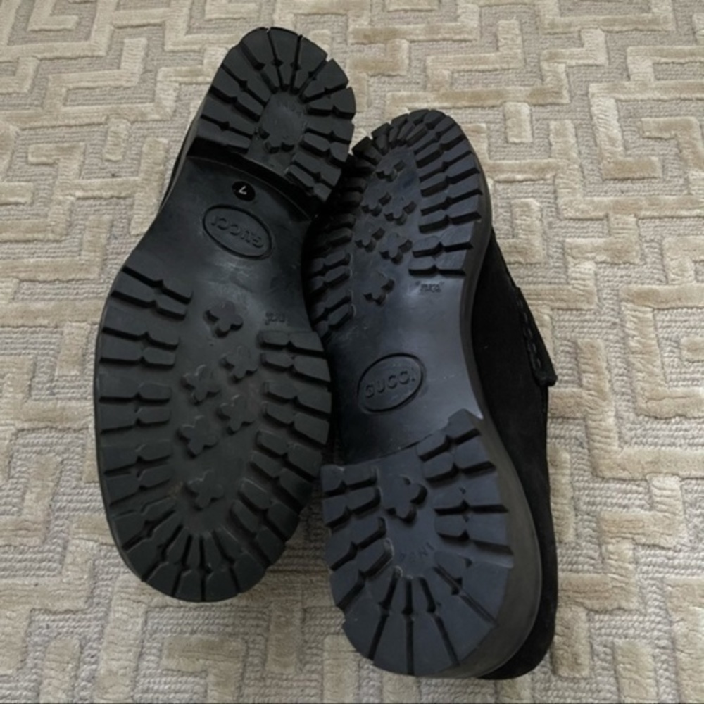 Gucci Mens Suede Horsebit Loafers - Picture 9 of 13